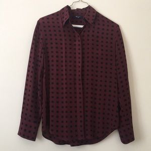 Madewell Silk Button Down Blouse